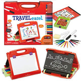 Faber-Castell Do-Art 3-in-1 Travel Easel - 30 Piece Tabletop Easel for Kids with Art Supplies, Multicolor Faber-Castell