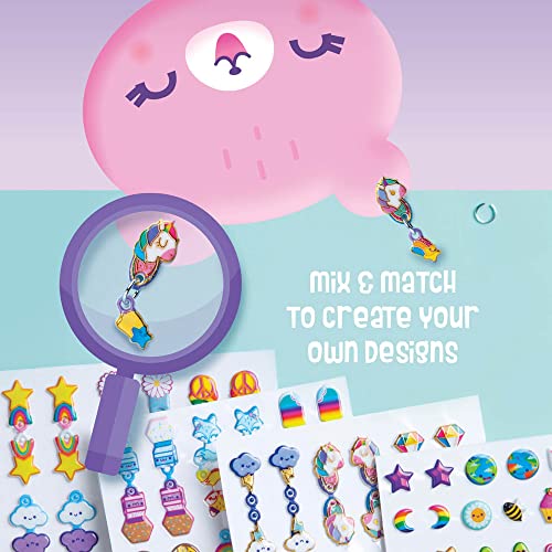 Craft-tastic Puffy - Stick-on Earrings Craft and Jewelry Kit - Easy-to-Make Earring Jewelry - for Ages 4+ with Help Craft-tastic