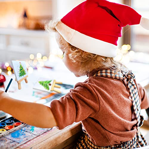 AUREUO Mini Stretched Canvas - 2x3 Inch/24 Pack - 2/5 Inch Profile Small Square Canvas - Gift Set for Kids, Bulk Pack Canvases for Acrylic Painting & AUREUO