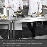 uyoyous Rubber Floor Mat with Drainage Holes 83"x35" Commercial Grade Grease Resistant Anti-Fatigue Rubber Floor Mat with Non-Slip Backing Heavy Duty uyoyous