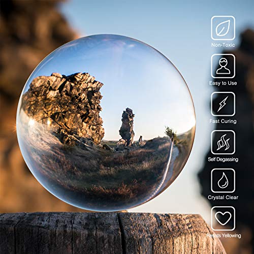 UV Resin - 200g Crystal Clear Ultraviolet Curing UV Resin for DIY Jewelry Making, Craft Decoration - Hard Transparent Glue Solar Cure Sunlight Limino