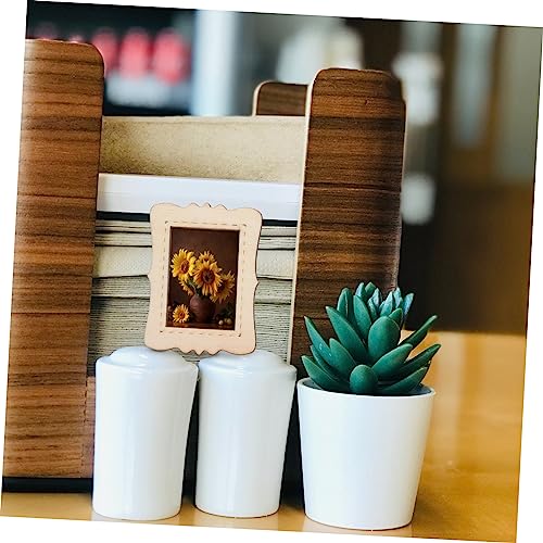 Anneome 40pcs Photo Frame Wedding Picture Frame Wedding Accessories Tablescape Decor Picture Frame Painting Craft Kit Wooden Picture Craft Frame