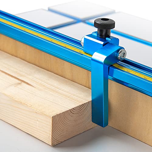 POWERTEC 71135-P2 2-1/4-Inch Fence Flip Stop for Woodworking, 2PK POWERTEC