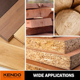 KENDO 2-Pack 10 Inch 40T&60T Carbide-Tipped Circular Saw Blade with 5/8 Inch Arbor, Professional ATB Finishing Woodworking Miter/Table Saw Blades for Kendo