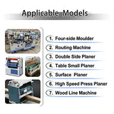 12 Inches Planer Blades Knives HSS Replacement for Model Makita 2012 and 2012NB Thickness Planer Heat Treated Double edge- Set of 2 Asieg Tool