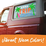 8 Washable Window Markers for Cars - 15mm Jumbo, 3 in 1 Nib, 28g Ink - Liquid Chalk Markers for Chalkboard, Blackboard, Glass, Bistro, Auto, Menu Chalkola