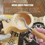 Wood Hook Knife Carving Tool for Carving Spoons Bowls Cups Crooked for Professional Spoon Carvers and Beginners FENMOR