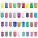 Extra Fine Glitter, Set of 36 Colors Nail Arts Cosmetic Glitter, Resin Crafts Loose Glitter Powder Shaker for Face Body Hair Eye Lip Gloss Makeup, Estanoite