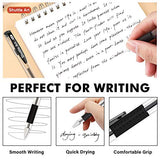 Shuttle Art Black Gel Pens, 100 Pack Fine Point Black Ink Pens Bulk, 0.5mm Rollerball Gel Ink Pens Smooth Writing with Comfortable Grip for Office, Shuttle Art