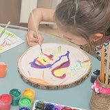 Sancodee 8 Pcs Large Unfinished Wood Slices, 9-10 Inches Wood Slabs for Centerpieces Natural Wooden Circle, DIY Wood Centerpieces for Tables Wedding Sancodee