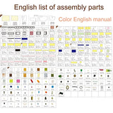 Spilay Dollhouse Miniature with Furniture,DIY Kit Mini Modern Villa Model with Music Box,1:24 Scale Creative Doll House Best Christmas Birthday Gift Spilay