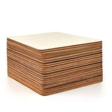 40 Pieces 6 x 6 Inches Unfinished Squares Blank Wooden Pieces Wooden Square Cutouts Wood Slices for Painting Writing Carving DIY Arts Craft Project Coopay