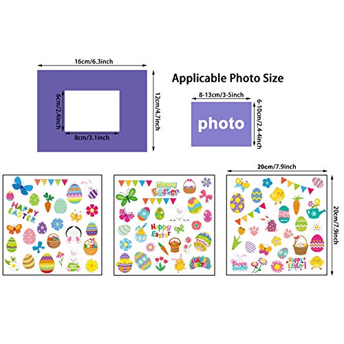 chiazllta 24 Packs Easter Kid's Craft Kits Easter Bunny Egg DIY Picture Frame Craft Suitable for Easter Class Game Activities Gift for Kids chiazllta