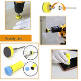 160Pcs 1inch Sanding Discs Hook and Loop 60 to 10000 Wet Dry Sandpaper with 1/8" Shank Backing Pad,Hand Sanding Block,Sponges Polishing Pads and CTPICXM