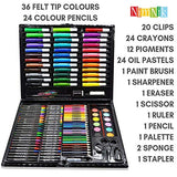 NIMNIK Art Case for Kids 9-12 - 150 pcs Art Kits Sets | Art Supplies Coloring Set for Ages 3-6 Artist Drawing Kits for Girls Boys School Projects NIMNIK