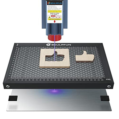 SCULPFUN Laser Cutting Honeycomb Working Table Board for CO2 or Diode Laser Engraver Cutting Machine, for Slight Burnt & Smooth Edge Cutting, Visible - WoodArtSupply