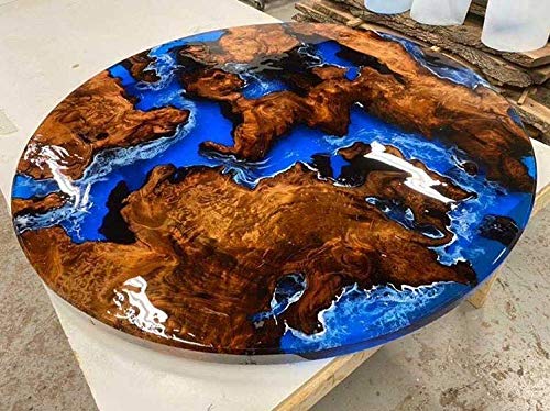 Super Gloss Epoxy Resin UV Stable Glass Like Finish for Bar Counters and Wood Tabletops, 1 Gallon Kit Easy Mixing at 1-1 by Volume Clearcast 7000