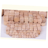 VILLCASE 12 Pcs Wood Blank Dice Unfinished Blocks DIY Wood Kids Block Toys Wood Block Blank Cubes Unfinished Wood Cubes Kids Toys Building Blocks for VILLCASE