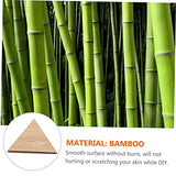 MAGICLULU 5pcs DIY Hand Painting Triangle Wood Slices Unfinished Wood Chip Rustic Wood Slices Kids Crafts Wood Log Wood Cutout Shapes Toys for Kids MAGICLULU