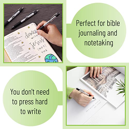 Mr. Pen No Bleed Pens, Bible Pens, Fine Tip, Black, Pack of 6 Mr. Pen