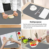 Extra Large Silicone Table Mat, Genuine Food-Grade Silicone Mat for Crafts Kids Dinner Placemat Desk Countertop Waterproof Protector Heat Insulation QPIX DIGITAL