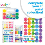 Ooly, Lil' Paint Pods, Paint Set for Kids, Posters, Arts, Crafts, Painting Supplies - Set of 12 Basic Colors, with Brush Ooly