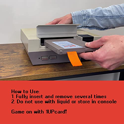 1UPcard Video Game Console Cleaner Compatible with NES (Nintendo Entertainment System) 1UPcard