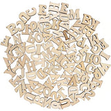 SUPVOX 100 Pcs Nativity Crafts Wood Letters Signs for Crafts Nativity Decor Unfinished Wood Letters for Painting Wood Letters Decoration Kid Craft SUPVOX