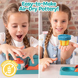 Made By Me! Sand Dough Sculpt & Paint Creations! Pottery Press, Sand Dough Bowl Kit, Paint & Create Your Own Pottery, Mess-Free Pottery Kit for Kids, Made By Me