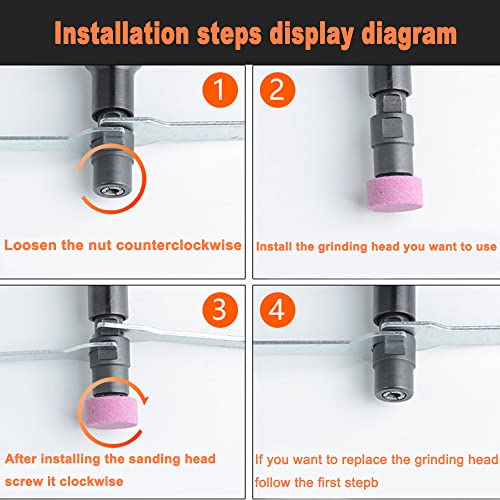 Baisiky 11" Extra Long Extension 1/4“ Straight Air Die Grinder, Professional Grade Heavy Duty Variable High Speed Baisiky
