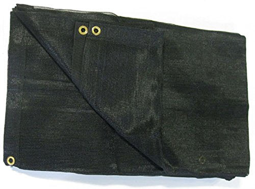 Mytee Products 12'x20' Black 70% Shade Mesh Tarp for Outdoor w/Grommets - 6 Oz Extra Durable Heavy Duty Mesh Tarps for Dump Truck, Rolloff Trucks - Mytee Products