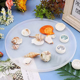 Resin Tray Molds, Round Rolling Tray Molds, Silicone Tray Molds, 11.8 Inch Rolling Tray Molds for Epoxy Resin, Resin Casting, DIY Jewelry Holder, EKDJKK