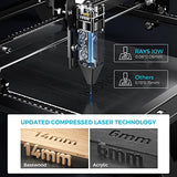 Longer RAY5 Laser Engraver 60W, Laser Engraver 10W Output Power, 32-bit Motherboard, Compresed Spot CNC, App Offline Control, DIY Engraver Tool for Longer