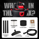 Shop-Vac 5 Gallon 3.5 Peak HP Wet/Dry Vacuum, Portable Heavy-Duty Shop Vacuum 3 in 1 Function with Attachments for House, Garage & Workshop, Shop-Vac