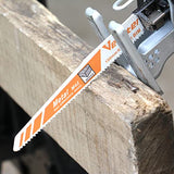 Vearter 2PCS 6Inch(150mm) Reciprocating Saw Blades, M42 Bi-Metal 8% Cobalt Sabre Sawzall Blade for Cutting Nail-Embedded Wood Cast Iron PVC Vearter