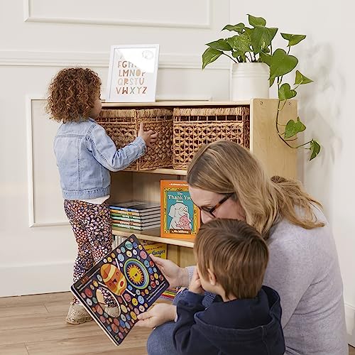 ECR4Kids Classic Bookcase, 36in, Adjustable Bookshelf, Natural ECR4Kids