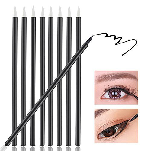 G2PLUS 100PCS Disposable Eyeliner Makeup Brushes Applicator Cosmetic Eye Wands Eyeliner Brush Applicator for Lip Liners, Eye Makeup, Eyelashes and - WoodArtSupply