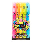 Smelly Gellies - Scented Glidewrite Gel Coloring Sticks, Crayons, Highlighters - 5 Count - Gifts for Kids Scentco