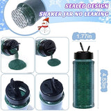 Ceya Ultra Fine Glitter Powder，3.5oz/ 100g Emerald Green Craft Glitter Powder Mixed Fine Iridescent Nail Sequins Flakes for Epoxy Resin, DIY Crafts ceya