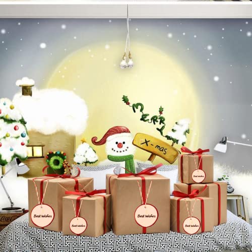Wood Slices TICIOSH Craft Unfinished Wood kit Predrilled with Hole Wooden Circles for Arts Wood Slices Christmas Ornaments DIY Crafts 30 Pcs 3.5-4.0