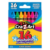 Cra-Z-Art Jumbo Washable Crayons, Assorted Colors, Pack Of 16 Crayons Cra-Z-Art