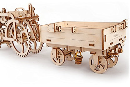 UGEARS Tractor Trailer Mechanical 3D Puzzle - WoodArtSupply