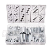 Ruibapa 200PCS Spring Assortment Kit Zinc Plated Extension and Compression Springs Kit Include Assorted Size Small Springs for Home Repairs & DIY Ruibapa