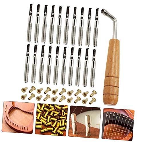 SUPVOX Omnichord 1 Set combination wrenches lyre peg lyre tuning peg lyre tuning pin lyre harp tuning Wood Lyre Harp Part Zither Pin Fixing for Harp SUPVOX
