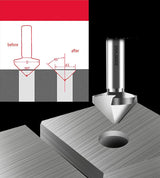 Chiloskit 3 Flute 90 Degree HSS Chamfering Tool Bit Countersink Drill Bit Set for Metal Wood Plastic Woodworking Metal Working Tool Bit Set, Pack of Chiloskit