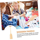EXCEART Wooden Oars Ocean Mini Mini Decoraciones para Salas De Casa Unfinished Wood Paddles Unfinished Oar Shape Craft Paddle for Crafts Paddle EXCEART