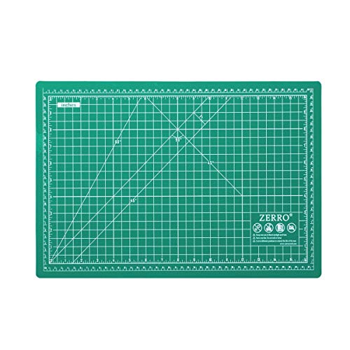 ZERRO Self Healing Cutting Mat Double Sided Durable No-slip 5-Ply 12" x 18" (A3)… ZERRO