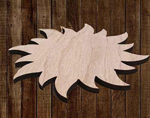 3" Set of 4 Sun Flaming Unfinished Wood Cutout Cut Out Shapes Painting Sign Crafts