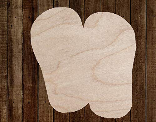 18" Flip Flops Unfinished Wood Cutout Cut Out Shapes Ready to Paint Crafts - WoodArtSupply