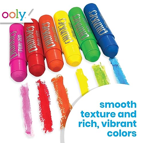 Ooly Chunkies Twistable Tempera Paint Sticks For Kids, No Mess, Quick Drying, Set of 12